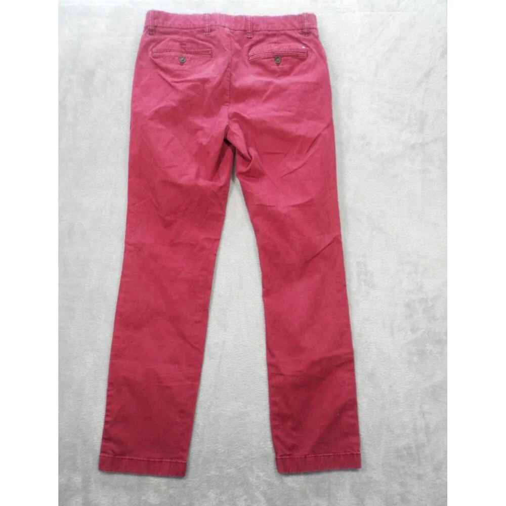 Tommy Hilfiger Chino Pants Mens Sz. 31x32 (29x29) Actual Straight Leg Red